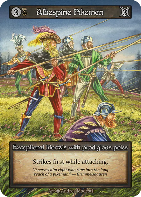 (FOIL) Albespine Pikemen - Beta* - NM