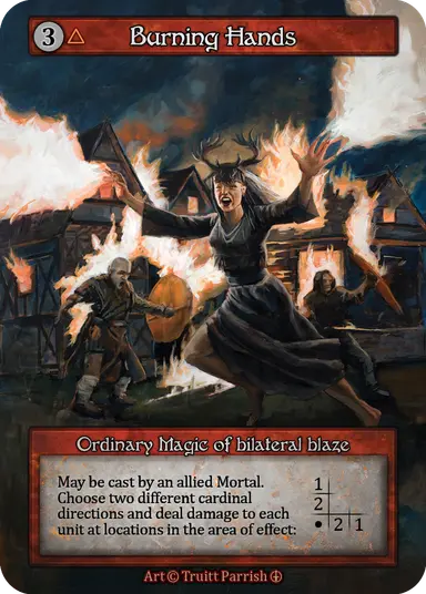 (FOIL) Burning Hands - Arthurian Legends - NM