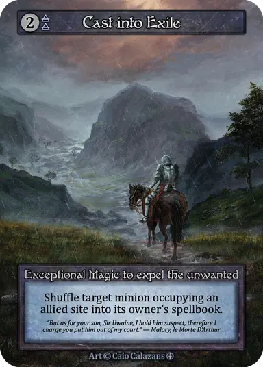 (FOIL) Cast into Exile - Arthurian Legends - NM