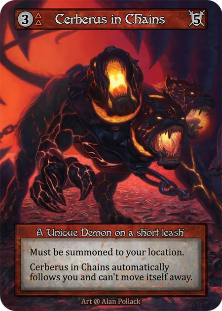 (FOIL) Cerberus in Chains - Beta* - NM