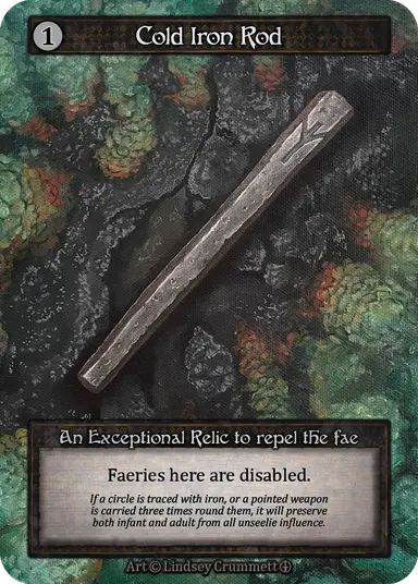 (FOIL) Cold Iron Rod - Arthurian Legends - NM