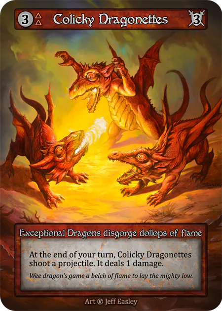 (FOIL) Colicky Dragonettes - Beta* - NM