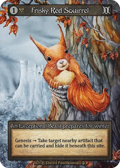 Frisky Red Squirrel - Arthurian Legends - NM