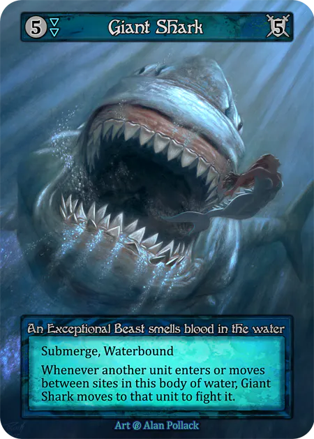 (FOIL) Giant Shark - Beta* - NM