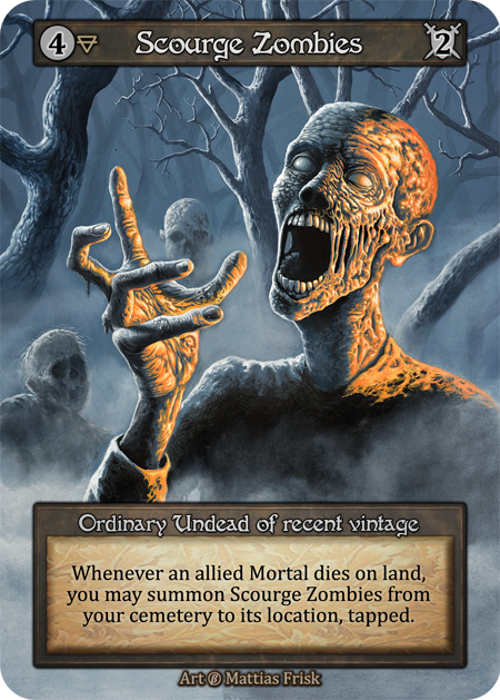 (FOIL) Scourge Zombies - Beta* - NM