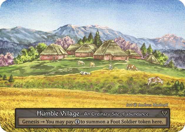 (FOIL) Humble Village - Beta* - NM