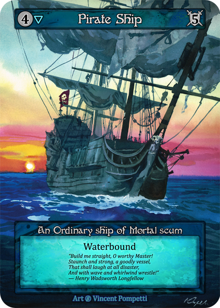 (FOIL) Pirate Ship - Beta* - NM