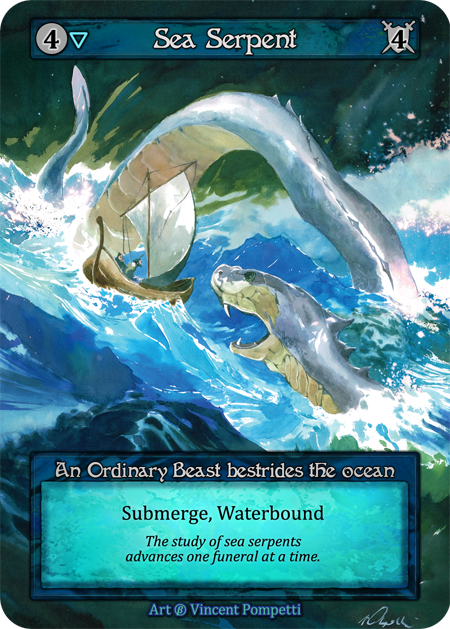 (FOIL) Sea Serpent - Beta* - NM