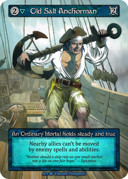 (FOIL) Old Salt Anchorman - Beta* - NM