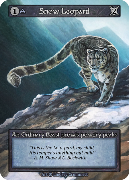 (FOIL) Snow Leopard - Beta* - NM