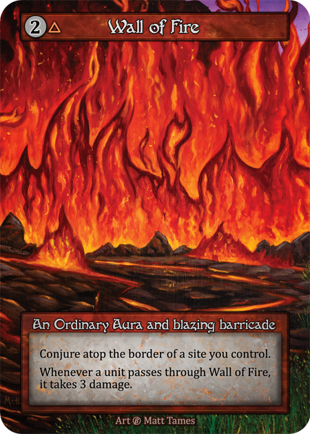 (FOIL) Wall of Fire - Beta* - NM