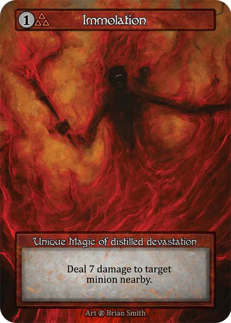 (FOIL) Immolation - Beta* - NM