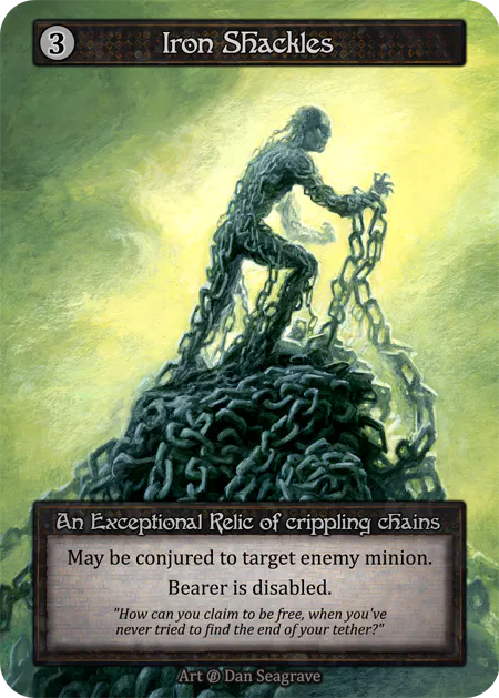 (FOIL) Iron Shackles - Beta* - NM