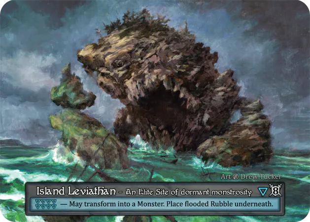 (FOIL) Island Leviathan - Beta* - NM