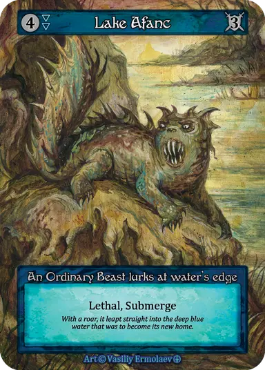 (FOIL) Lake Afanc - Arthurian Legends - NM