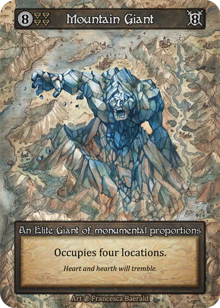 (FOIL) Mountain Giant - Beta* - NM