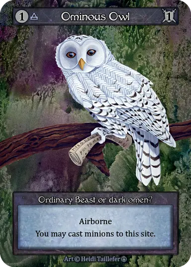 Ominous Owl - Arthurian Legends - NM