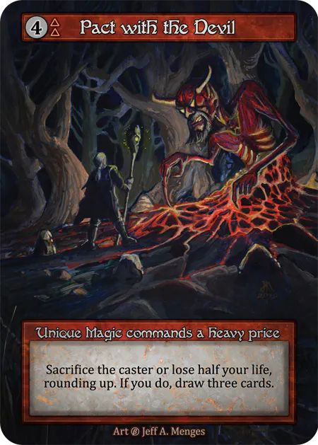 (FOIL) Pact with the Devil - Beta* - NM