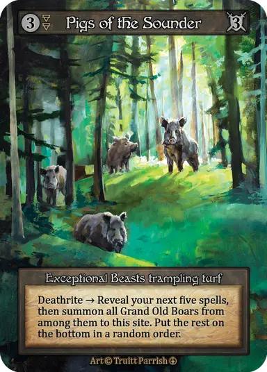 Pigs of the Sounder - Arthurian Legends - NM