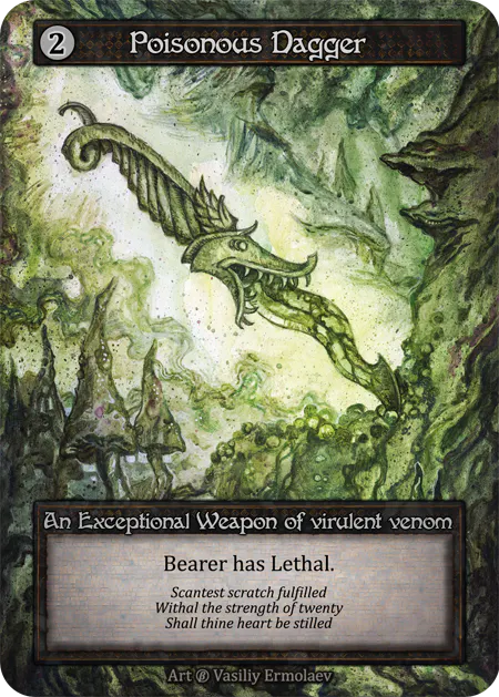 (FOIL) Poisonous Dagger - Beta* - NM