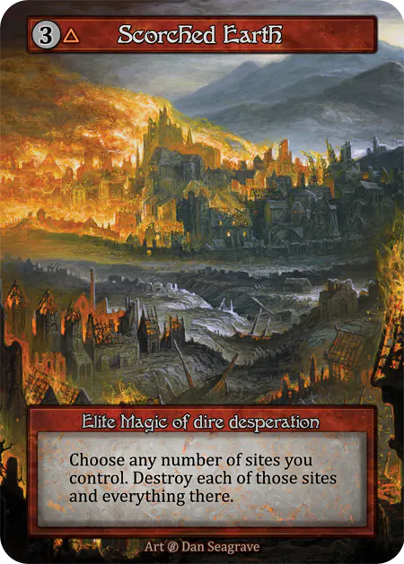 (FOIL) Scorched Earth - Beta* - NM