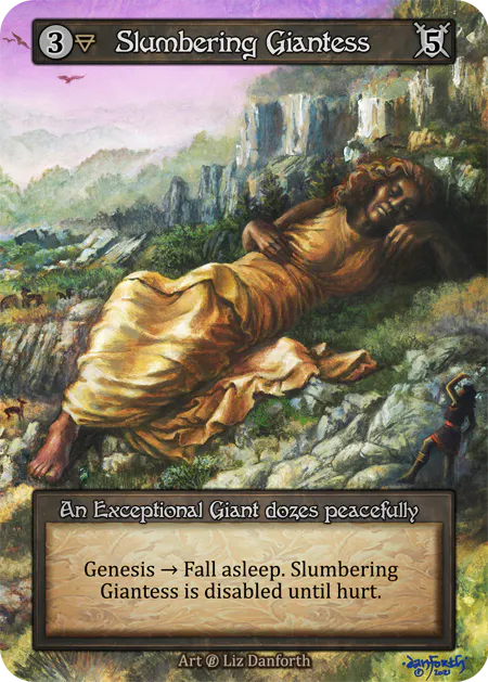 (FOIL) Slumbering Giantess - Beta* - NM