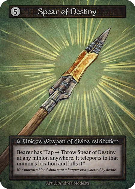 (FOIL) Spear of Destiny - Beta* - NM