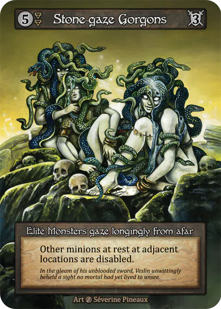 (FOIL) Stone-gaze Gorgons - Beta* - NM