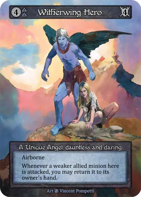 (FOIL) Witherwing Hero - Beta* - NM