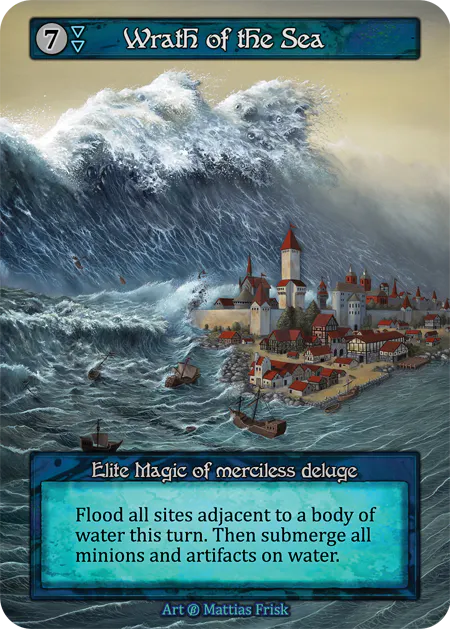 (FOIL) Wrath of the Sea - Beta* - NM