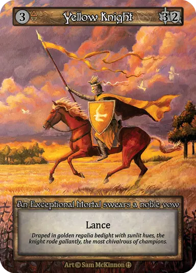 (FOIL) Yellow Knight - Arthurian Legends - NM