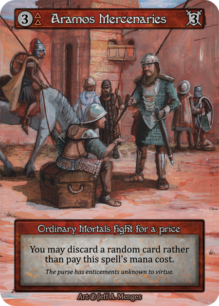 (FOIL) Aramos Mercenaries - Beta* - NM